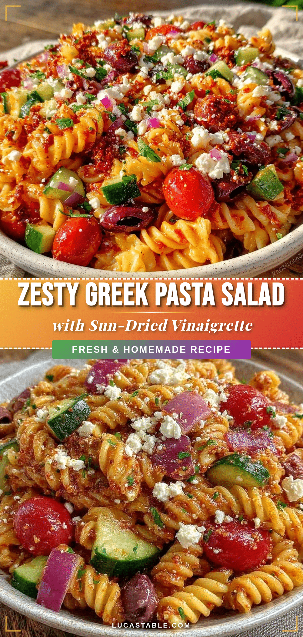 fresh greek pasta salad recipe