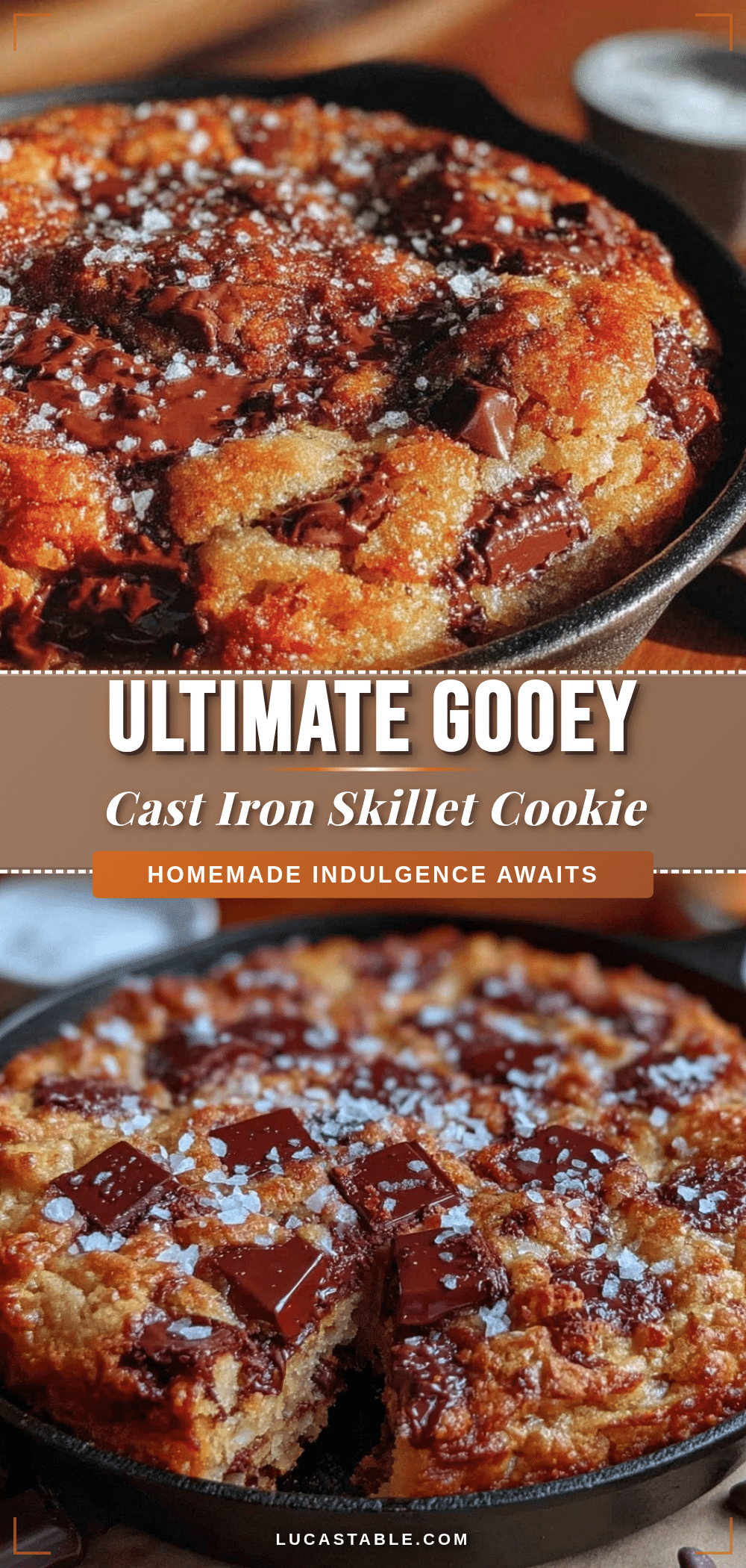 gooey cast iron skillet cookie recipe