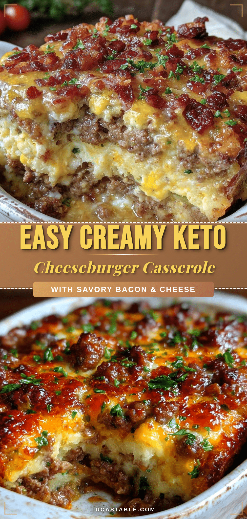 keto cheeseburger casserole recipe