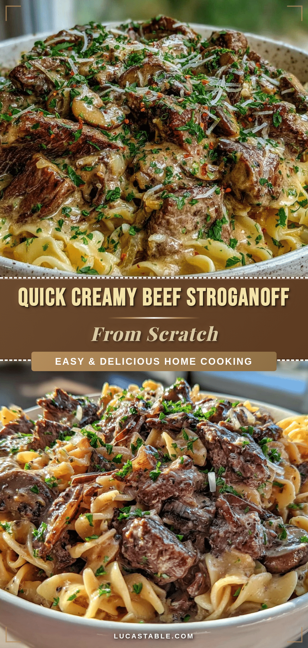 quick creamy beef stroganoff recipe