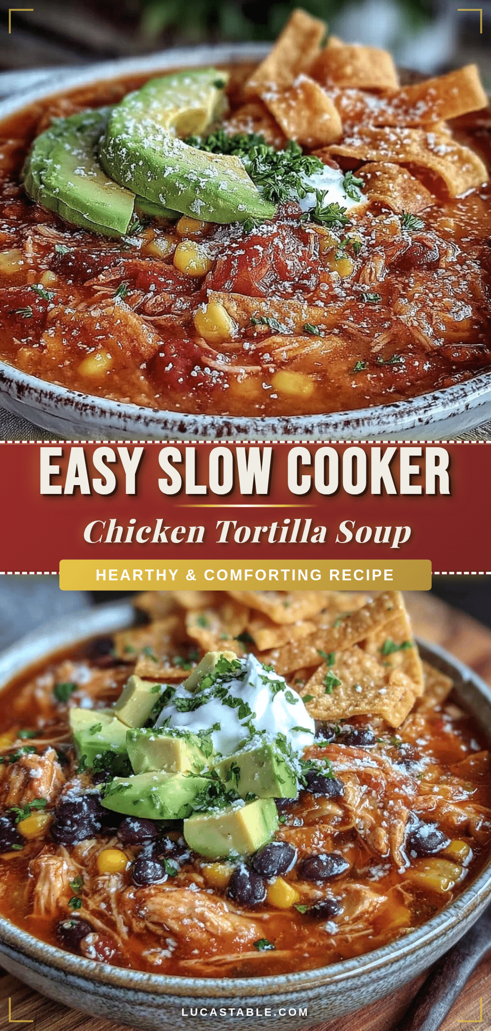 slow cooker chicken tortilla soup recipe