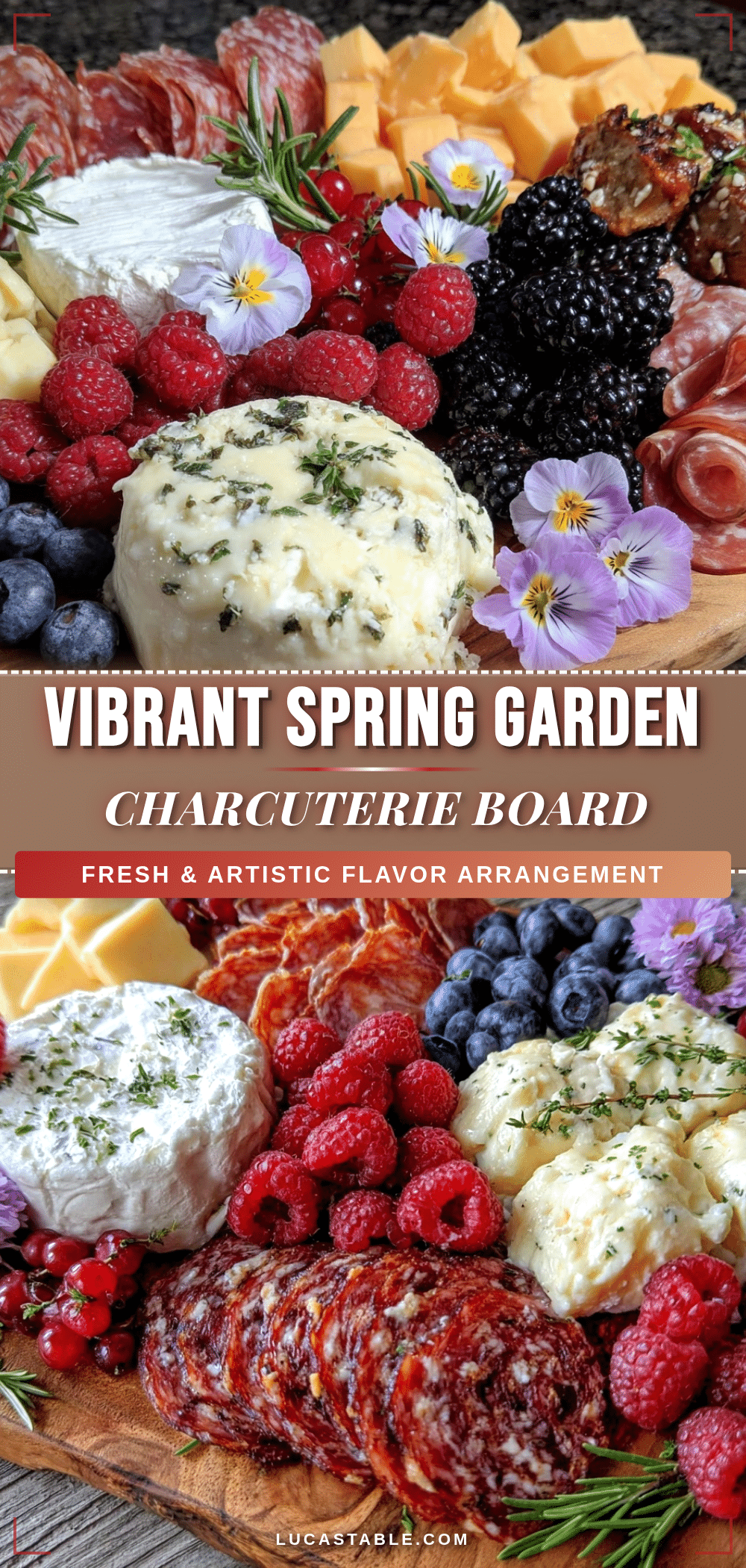 spring garden charcuterie board recipe