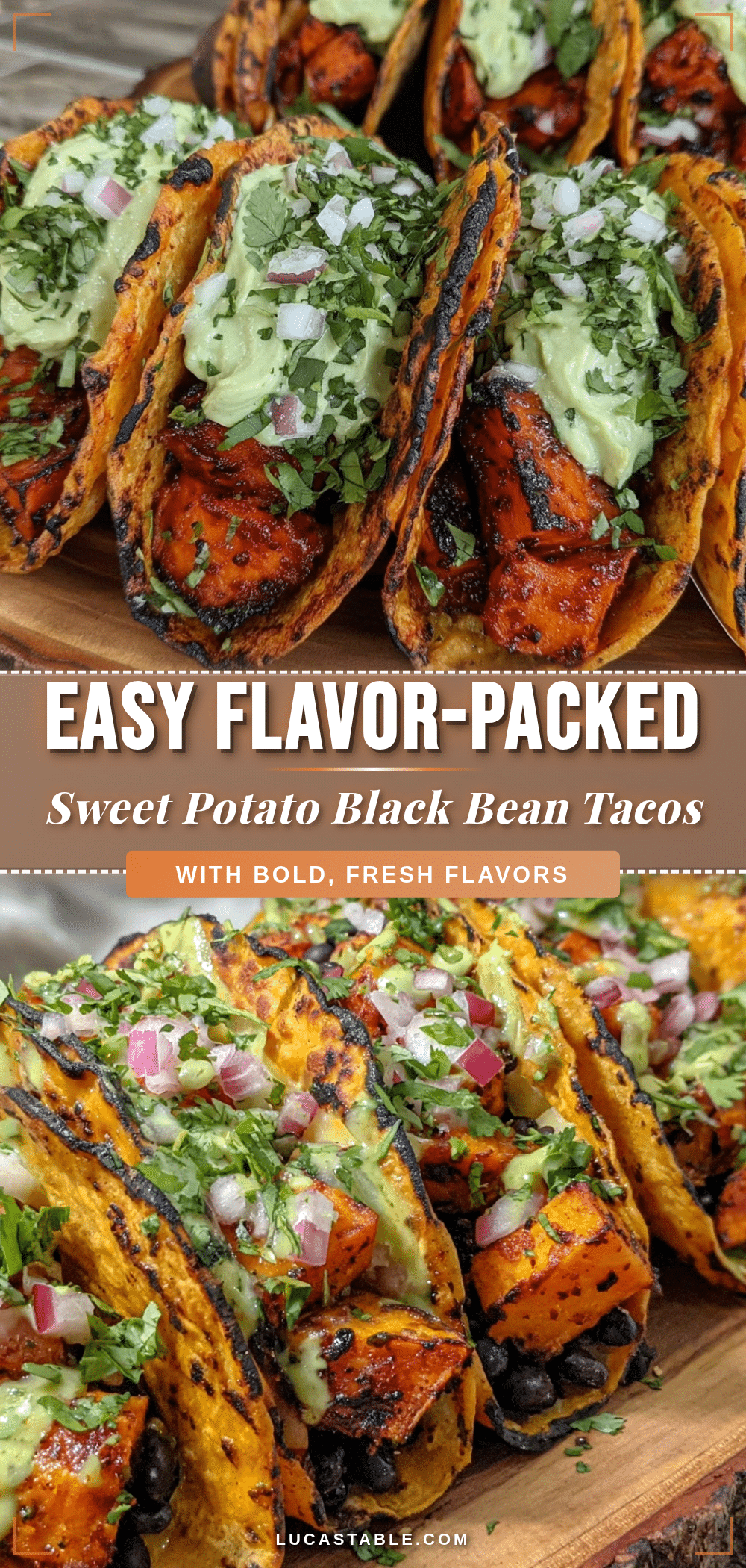 sweet potato black bean tacos recipe