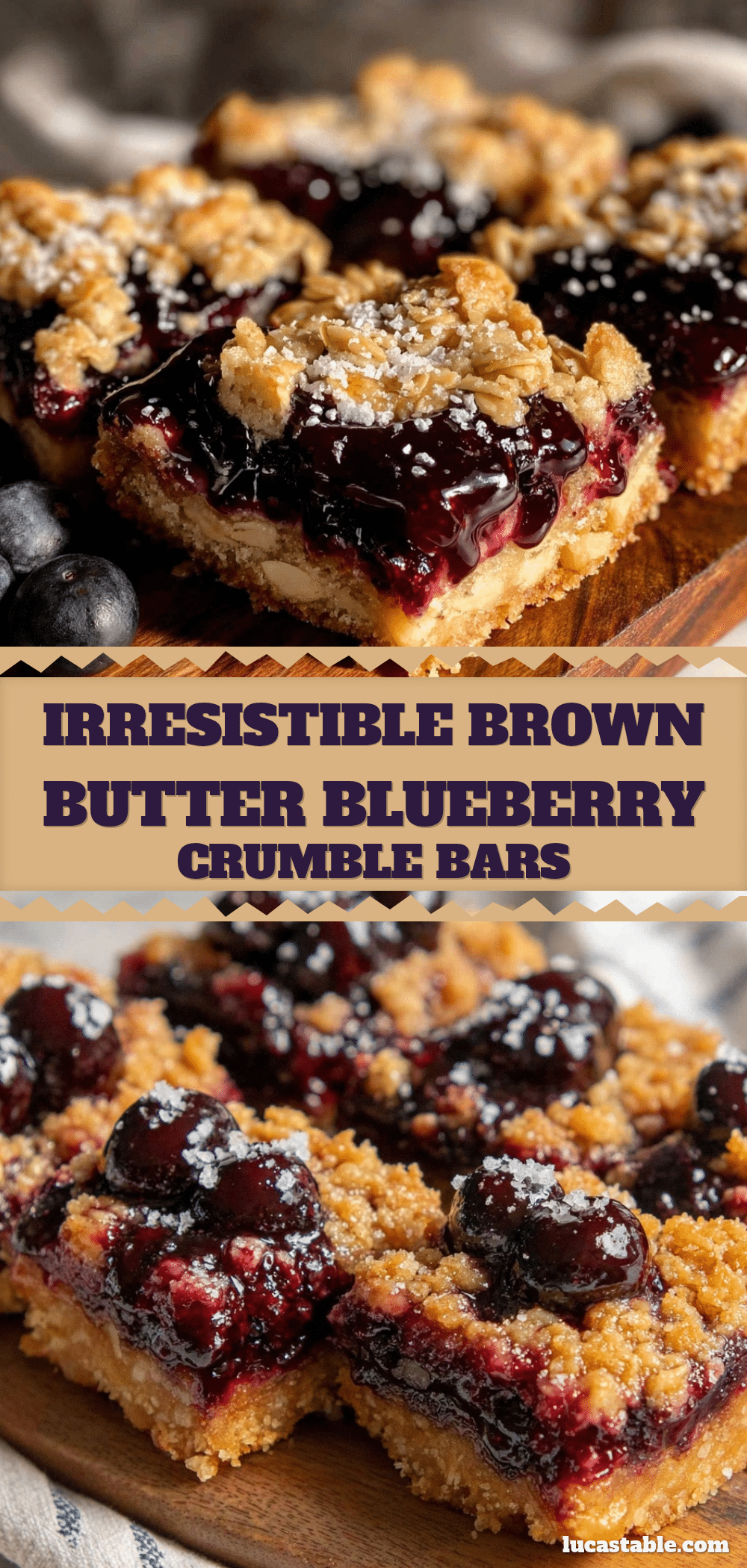 brown butter blueberry crumble bars recipe
