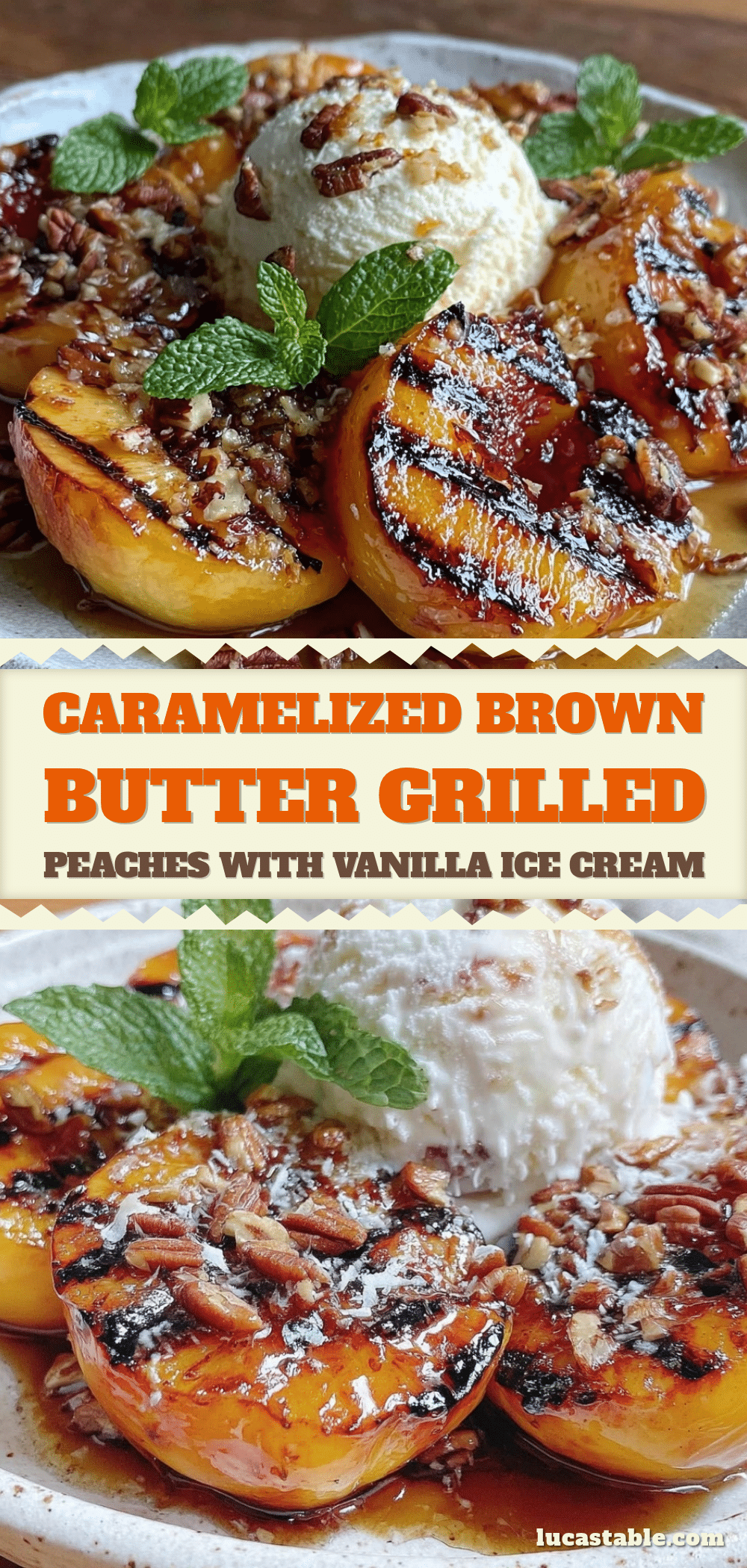 brown butter grilled peaches recipe