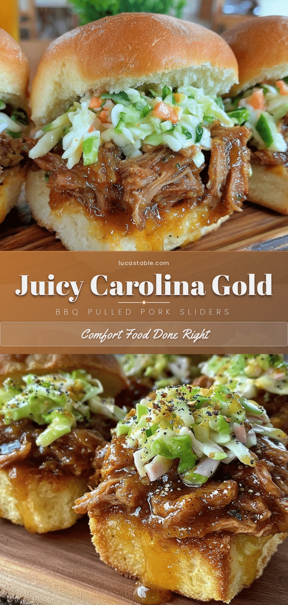 Carolina Gold BBQ Pulled Pork Sliders recipe