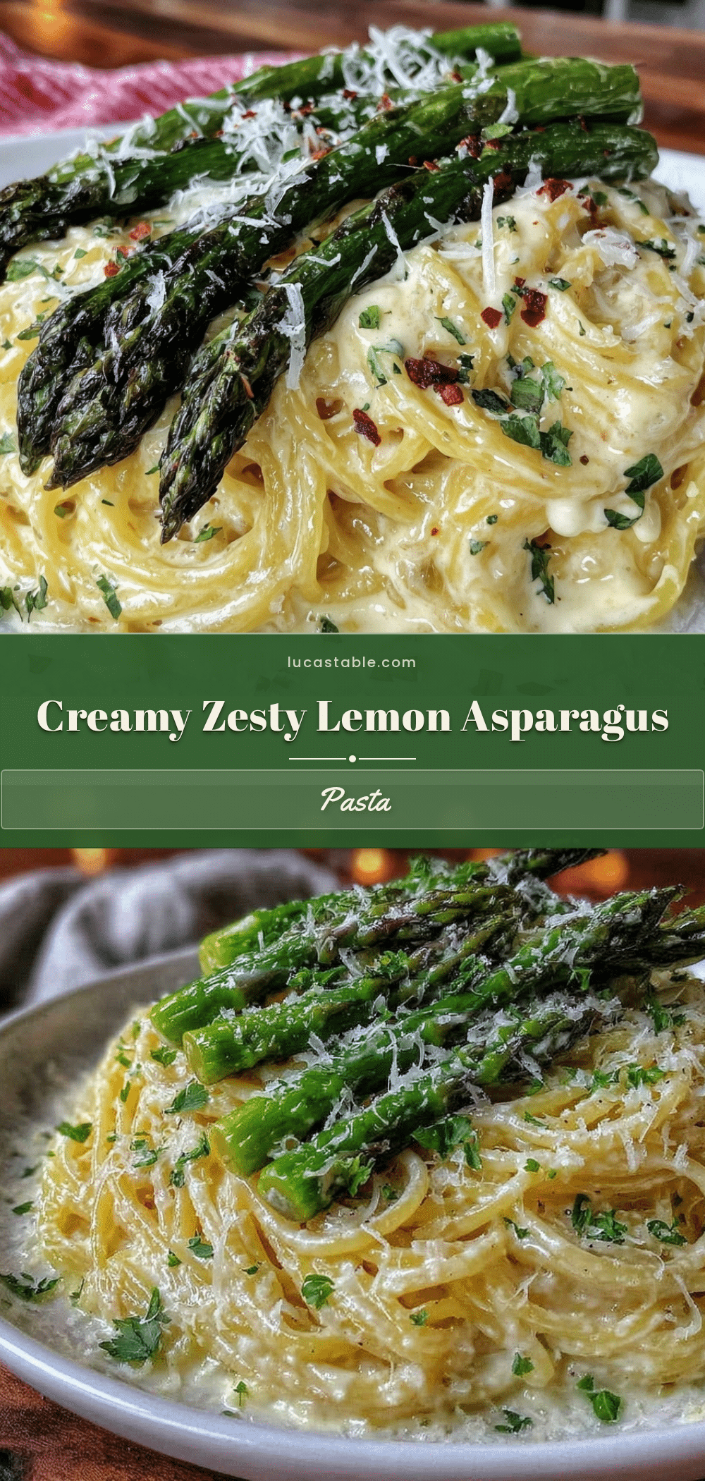 creamy lemon asparagus pasta recipe