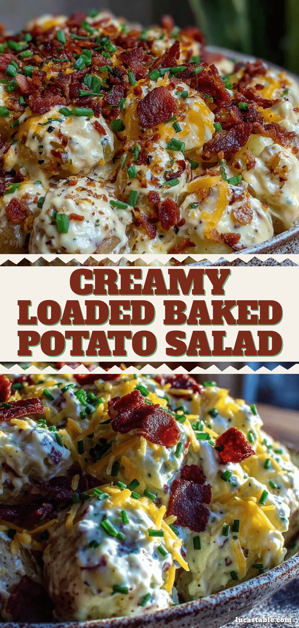 creamy loaded baked potato salad recipe