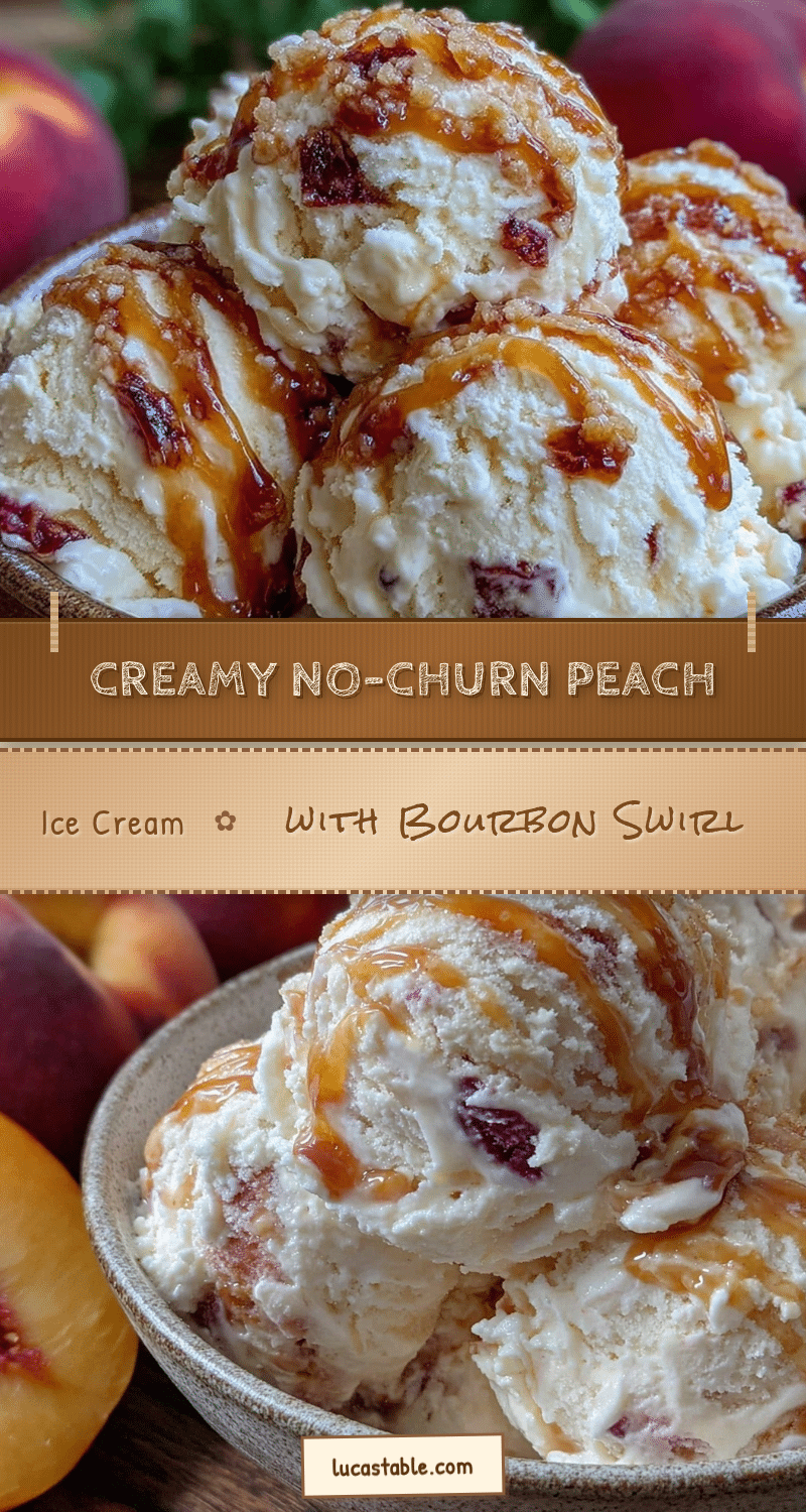creamy no-churn fresh peach ice cream recipe