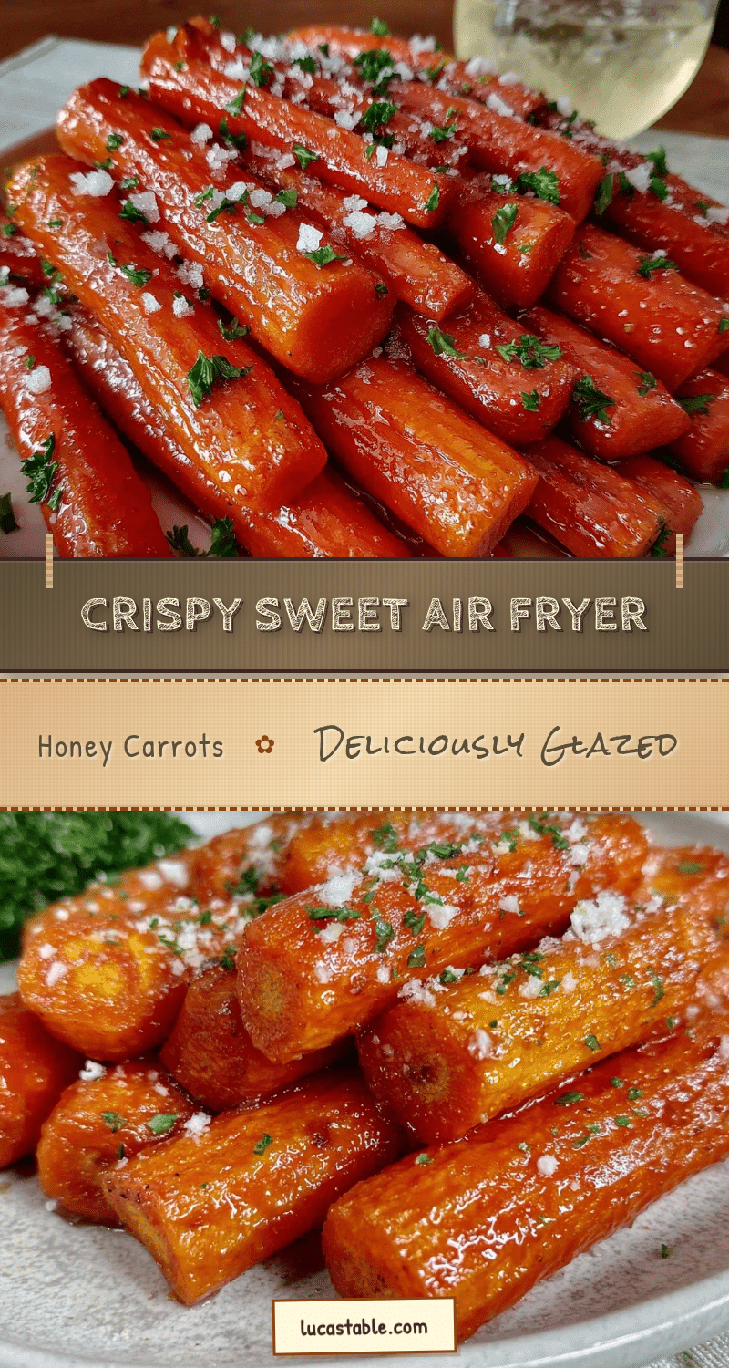 crispy air fryer honey glazed carrots recipe