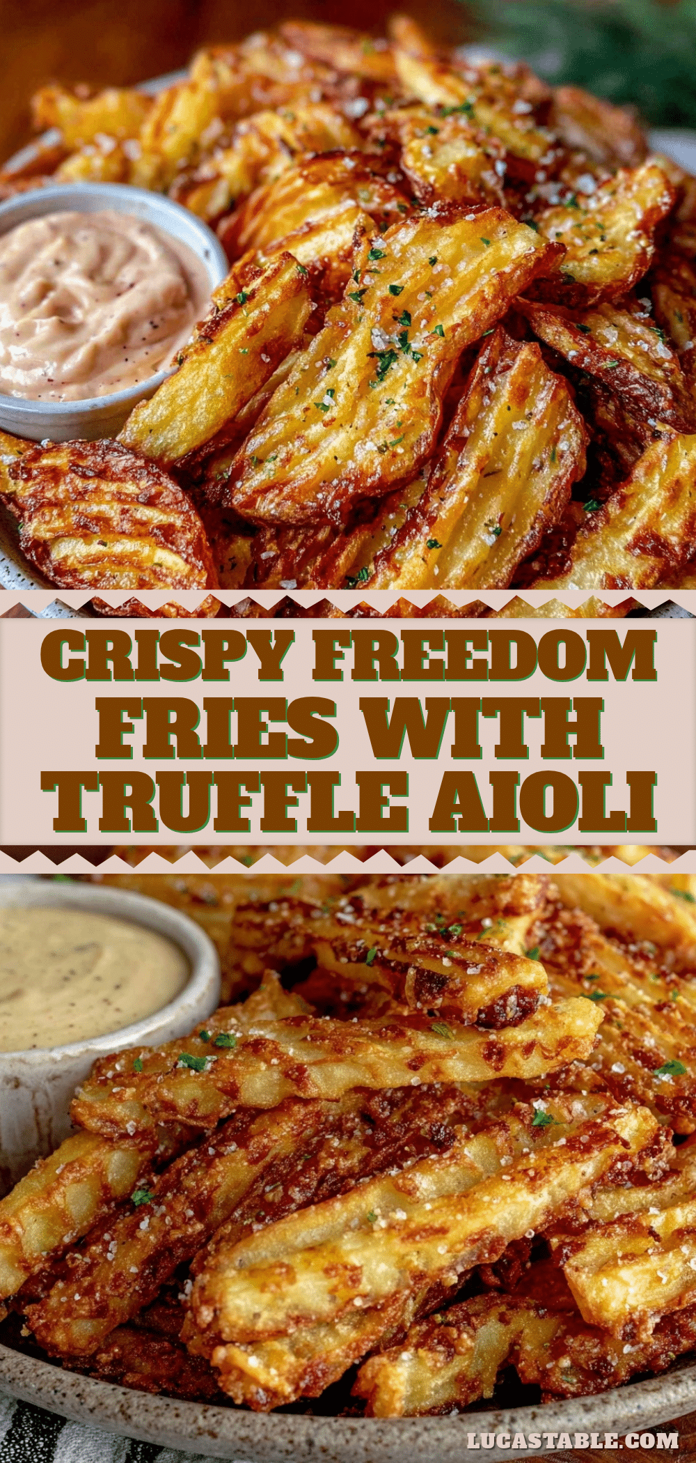 crispy freedom fries with truffle aioli recipe