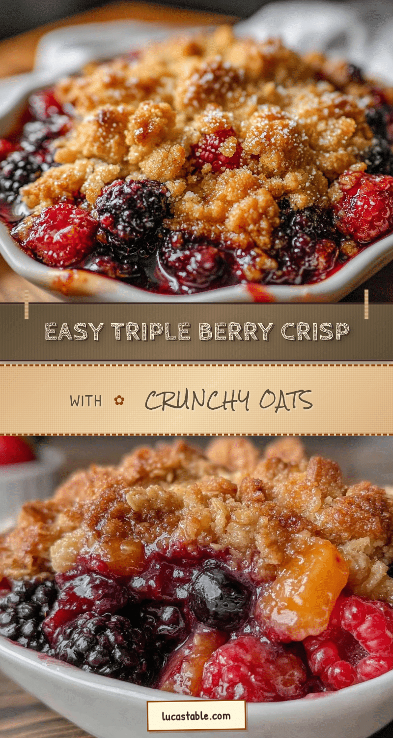 easy triple berry crisp recipe