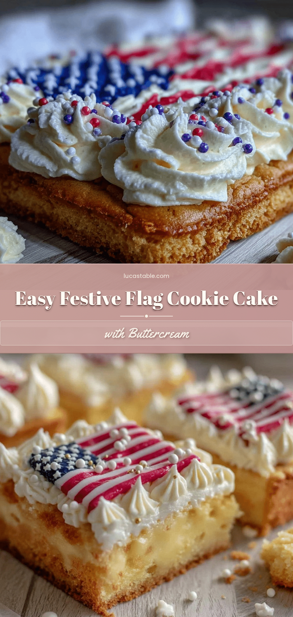 festive flag cookie cake recipe