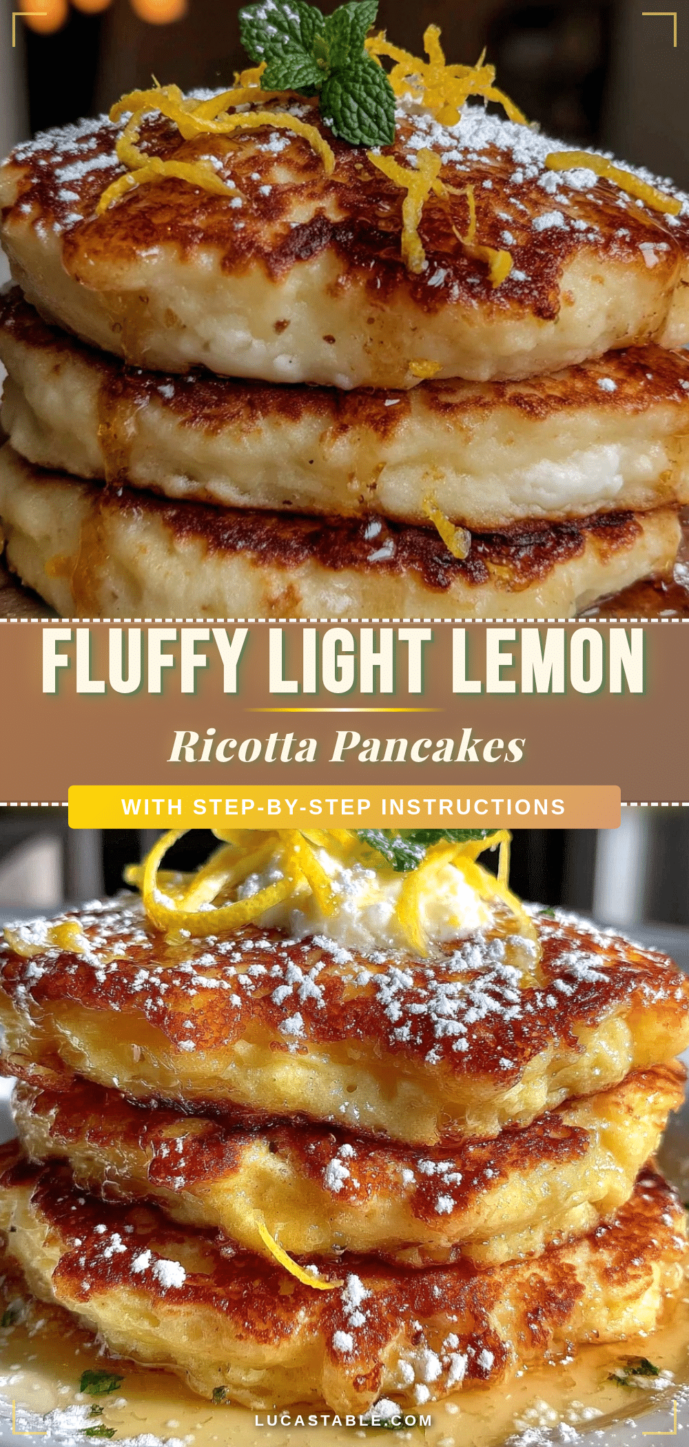fluffy lemon ricotta pancakes recipe