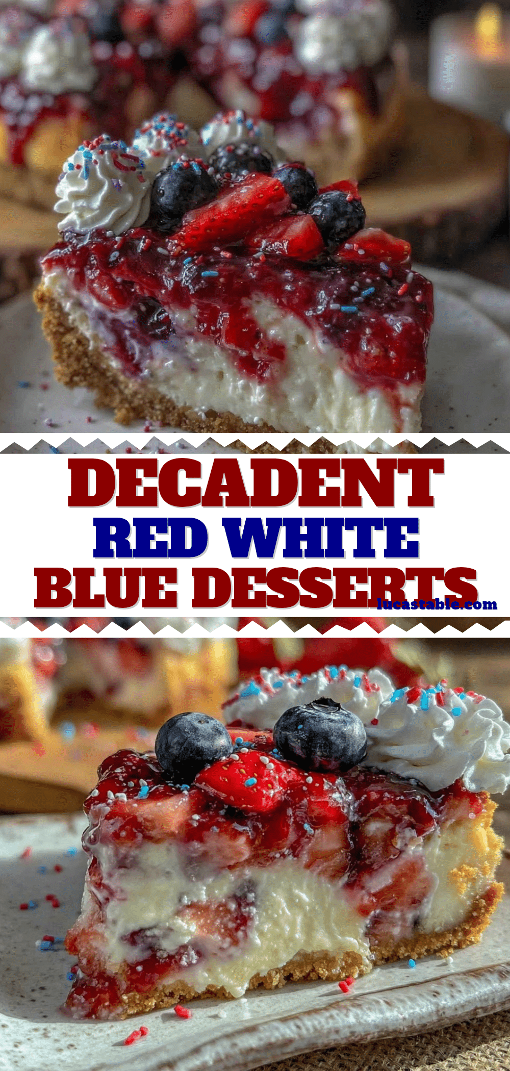 Fourth of July cheesecake recipes recipe