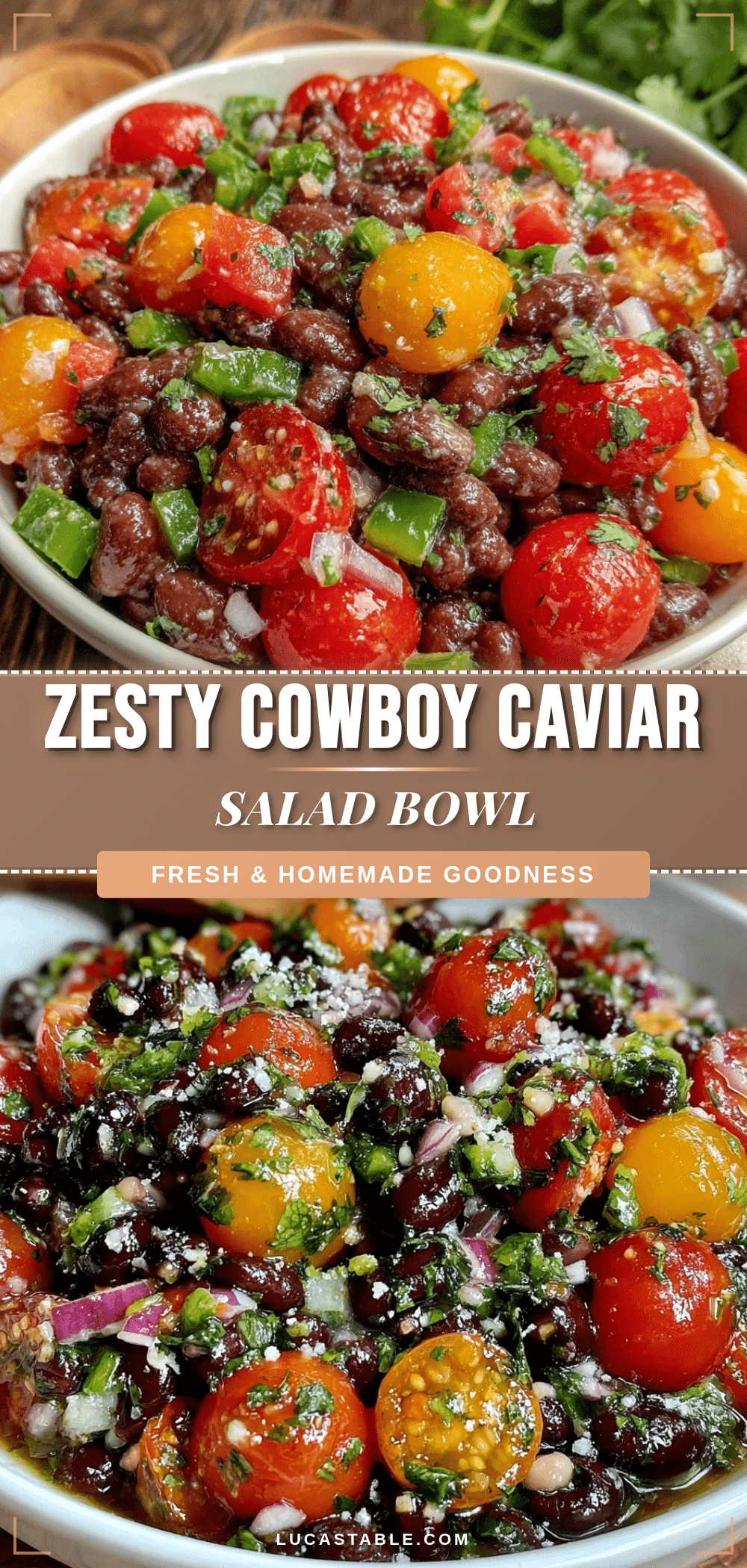 fresh cowboy caviar salad bowl recipe