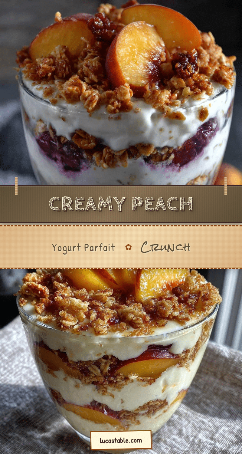 fresh peach yogurt parfait recipe