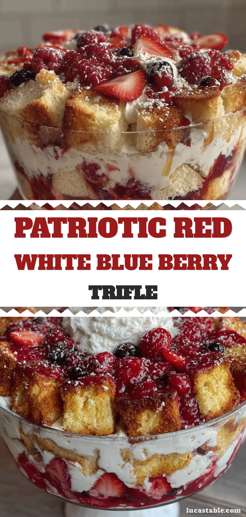 fresh red white and blue berry trifle recipe