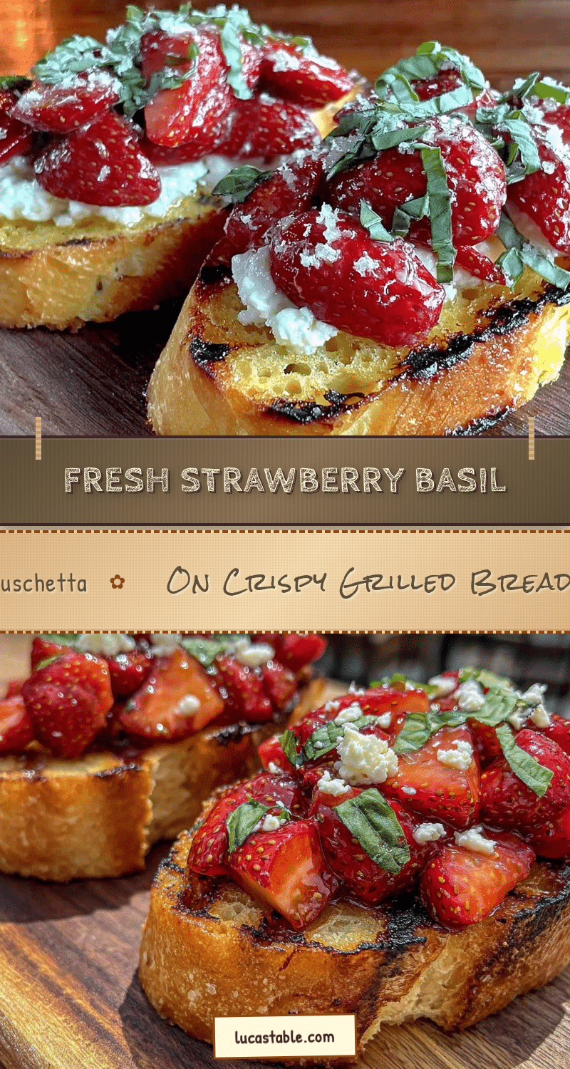 fresh strawberry basil bruschetta recipe