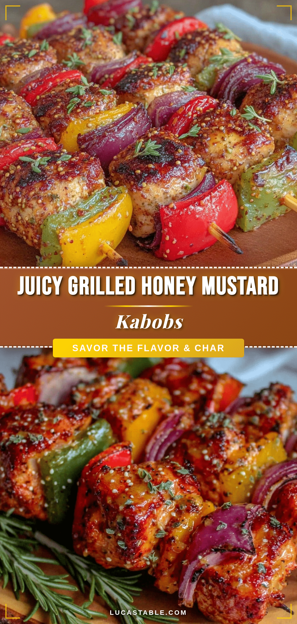 grilled honey mustard chicken kabobs recipe