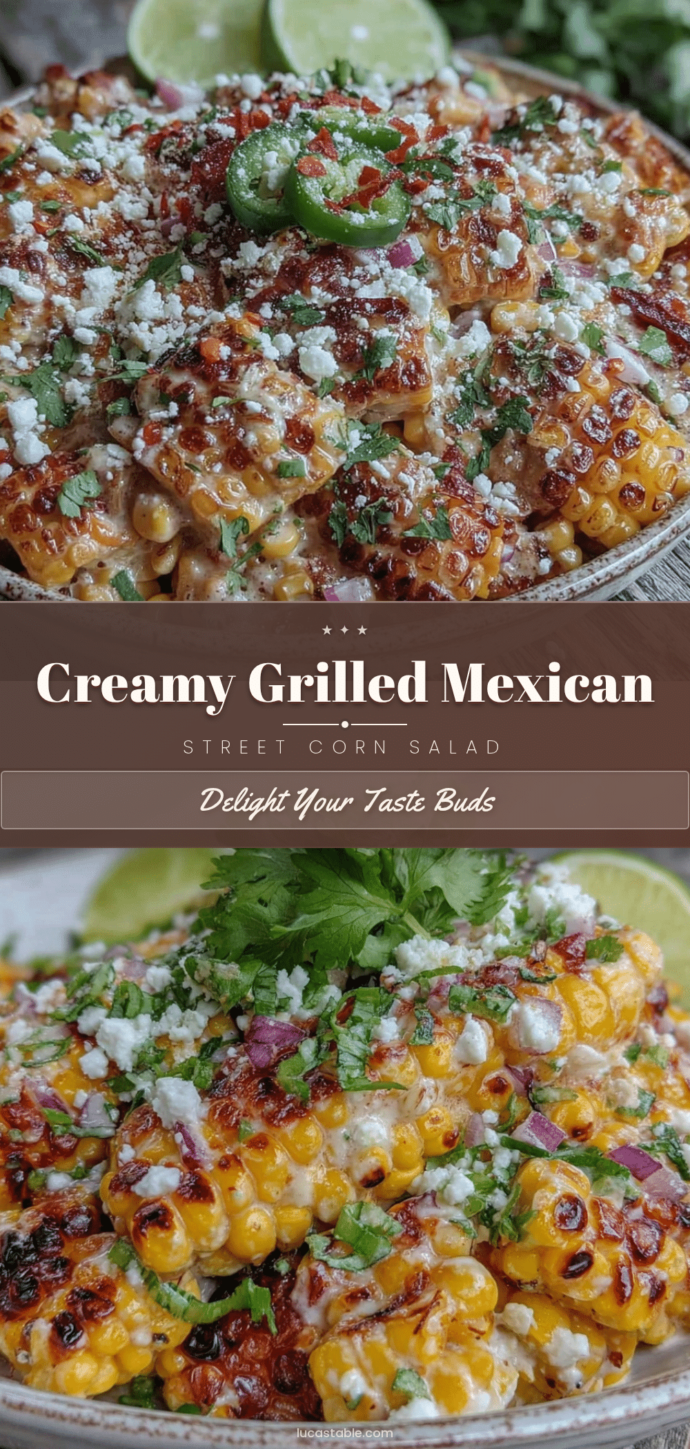 grilled Mexican street corn salad recipe