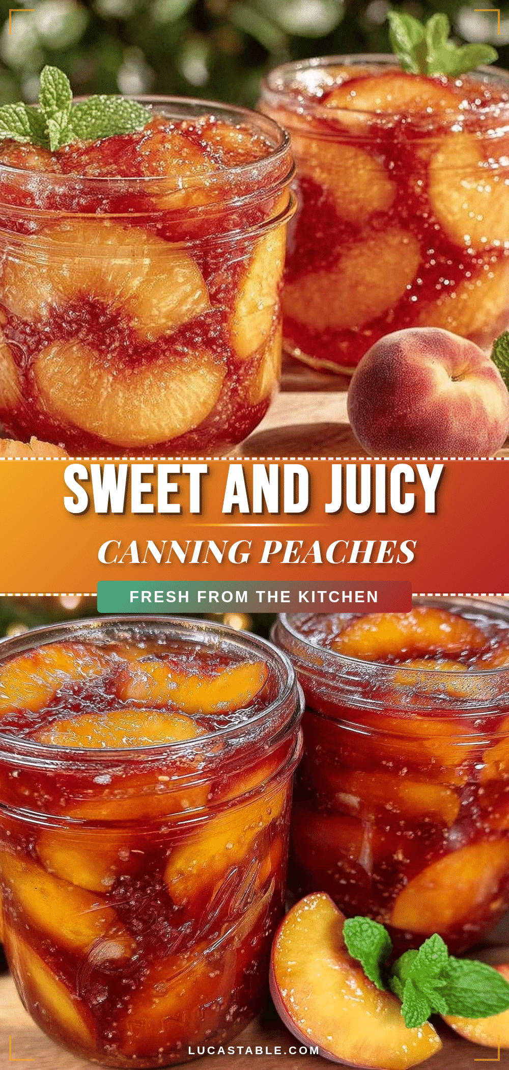 homemade canning peaches recipe