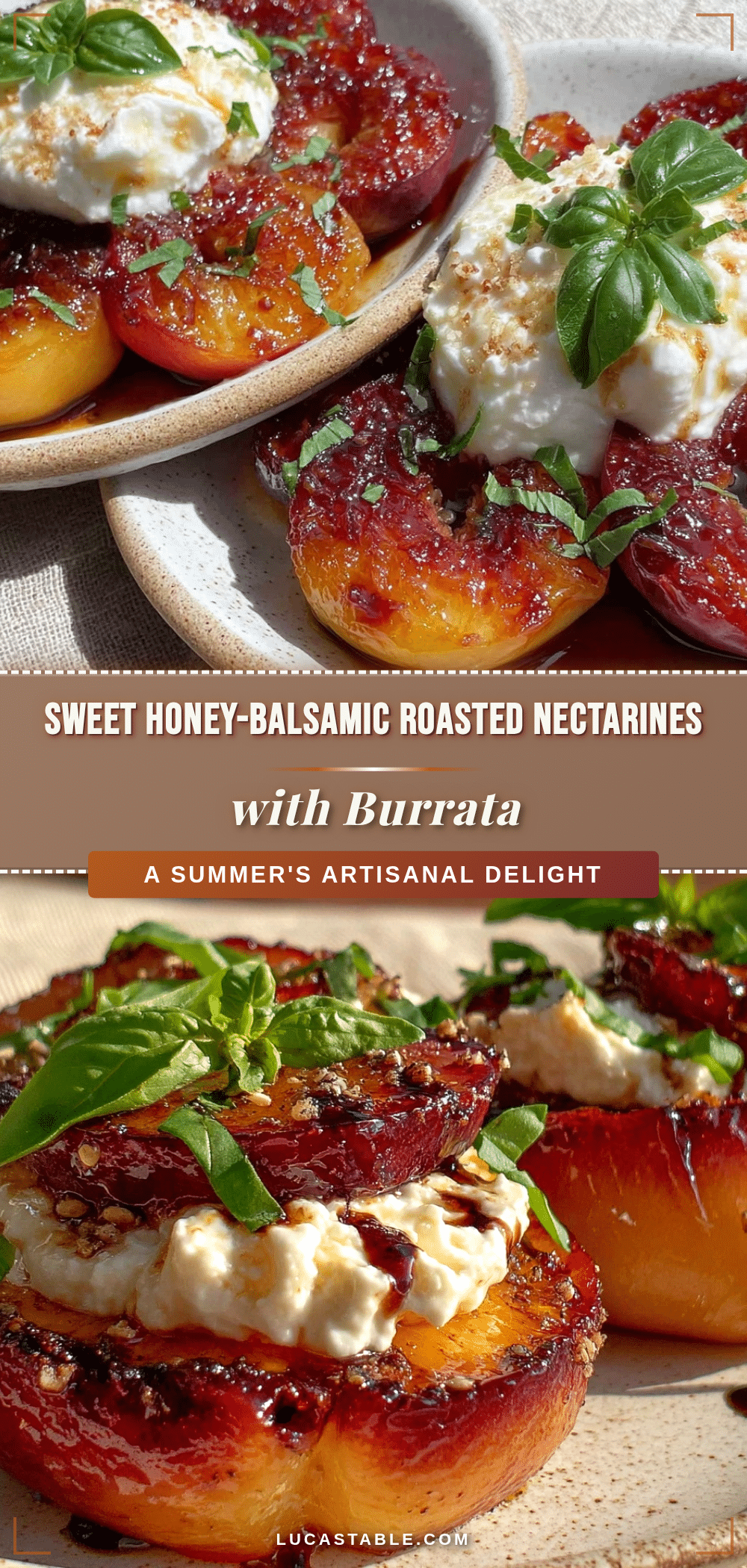 honey-balsamic roasted nectarines recipe