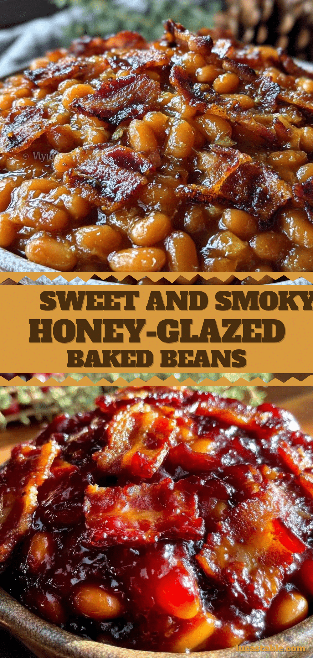 honey-glazed baked beans recipe