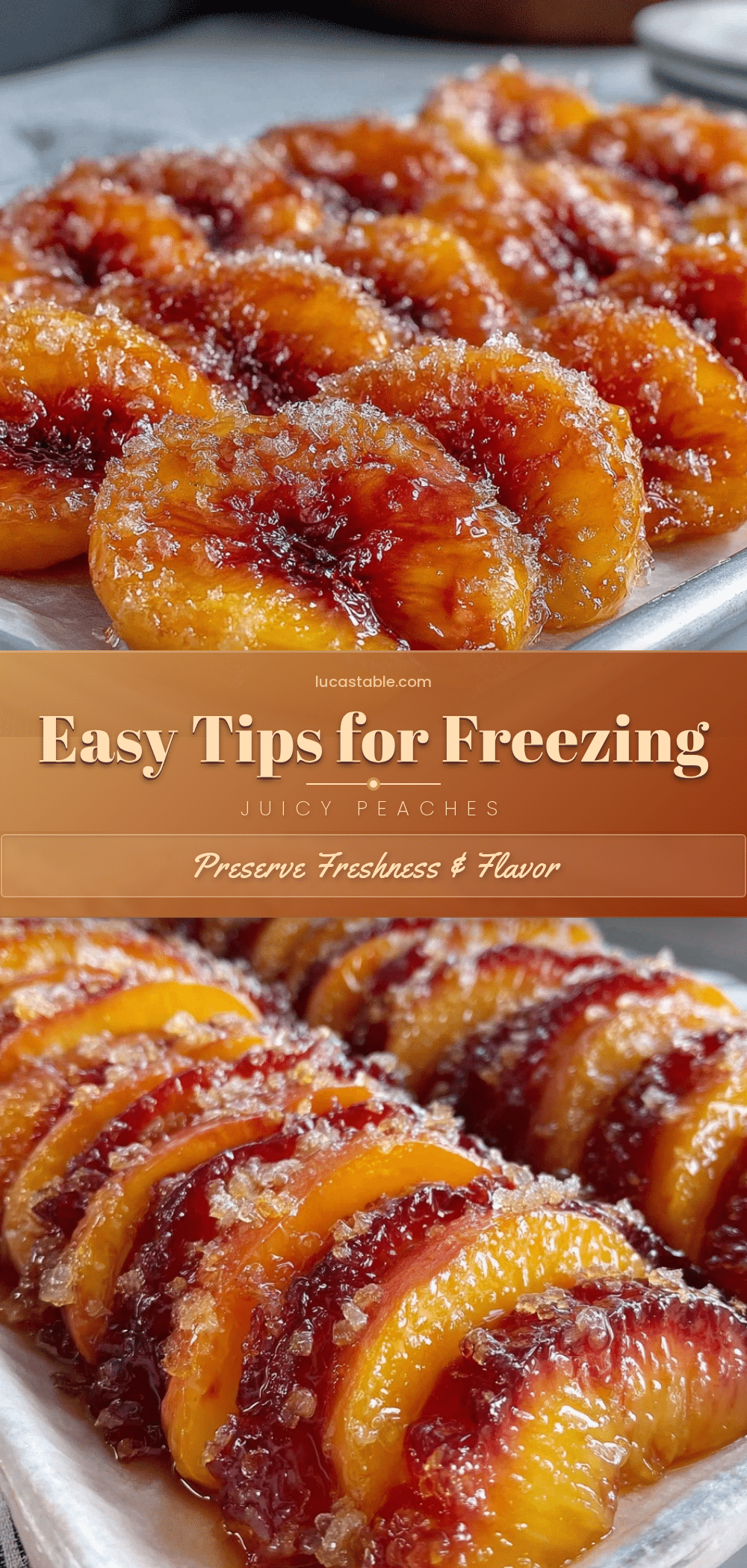 how to freeze peaches recipe