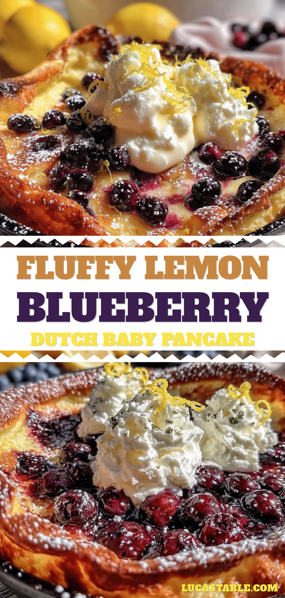 lemon-blueberry dutch baby pancake recipe