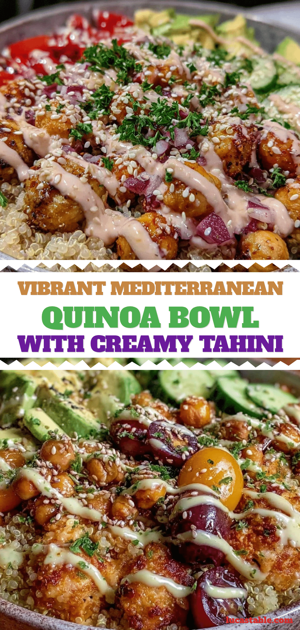 Mediterranean quinoa bowl recipe