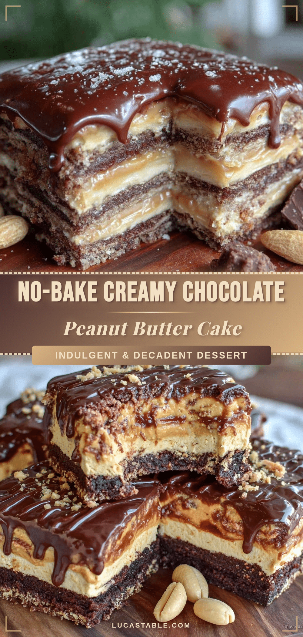 no bake chocolate peanut butter icebox cake recipe