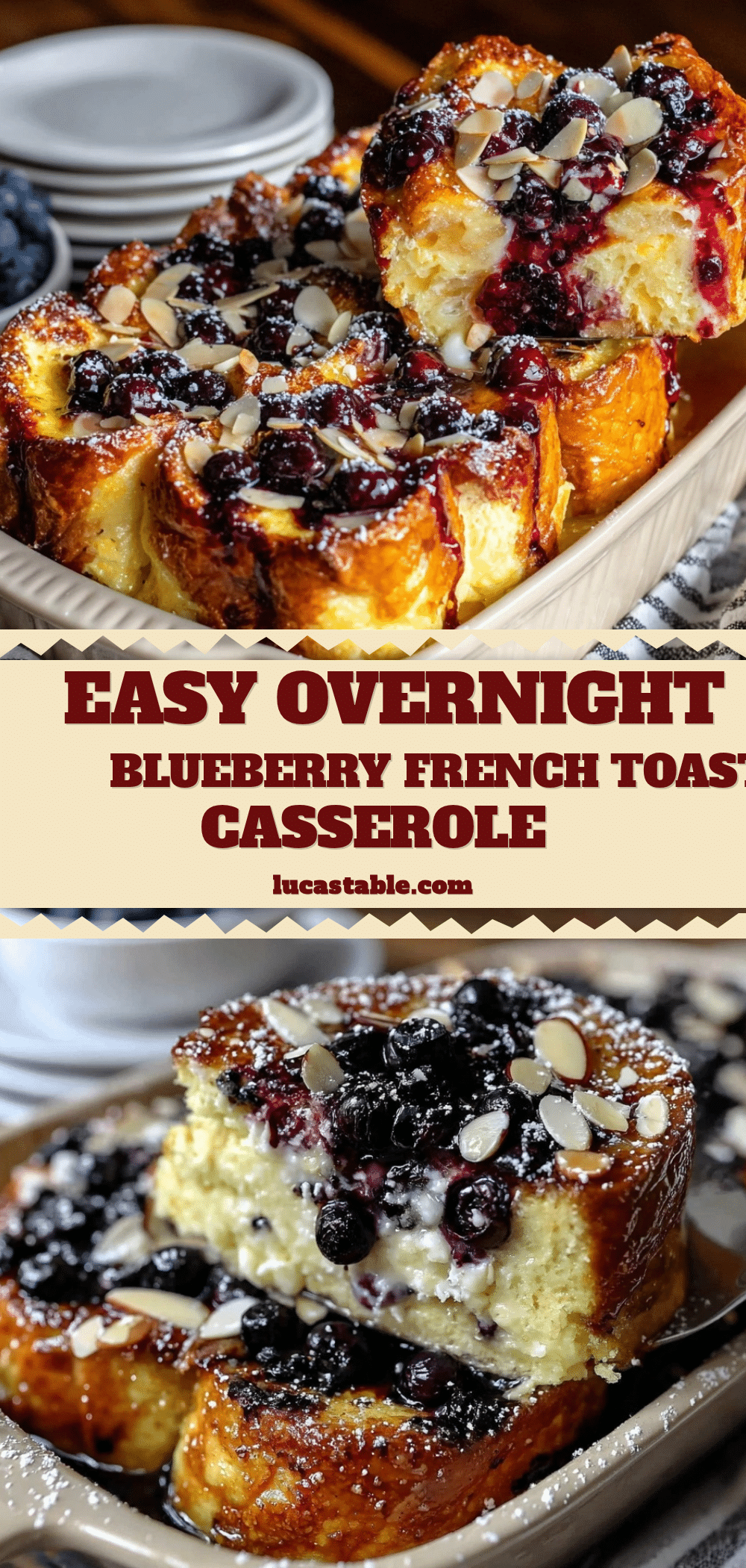 overnight blueberry french toast casserole recipe