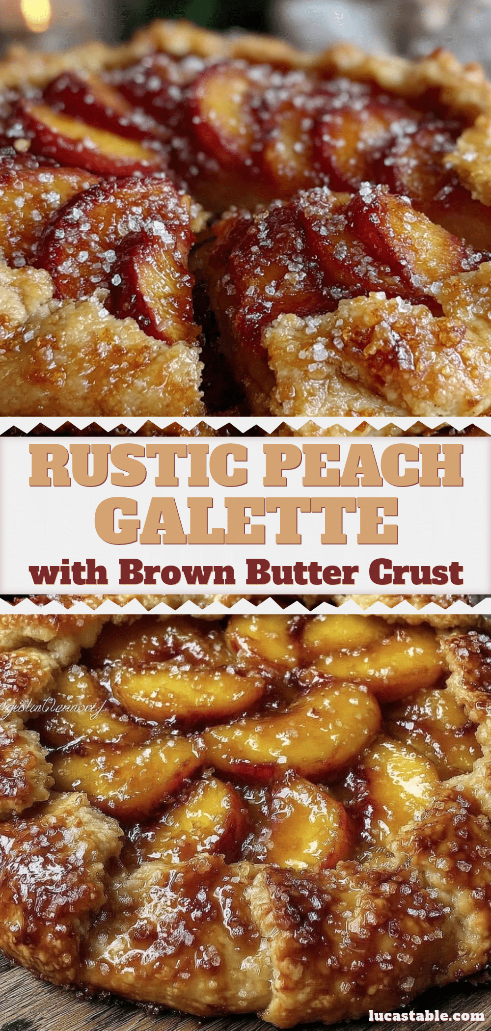rustic fresh peach galette recipe