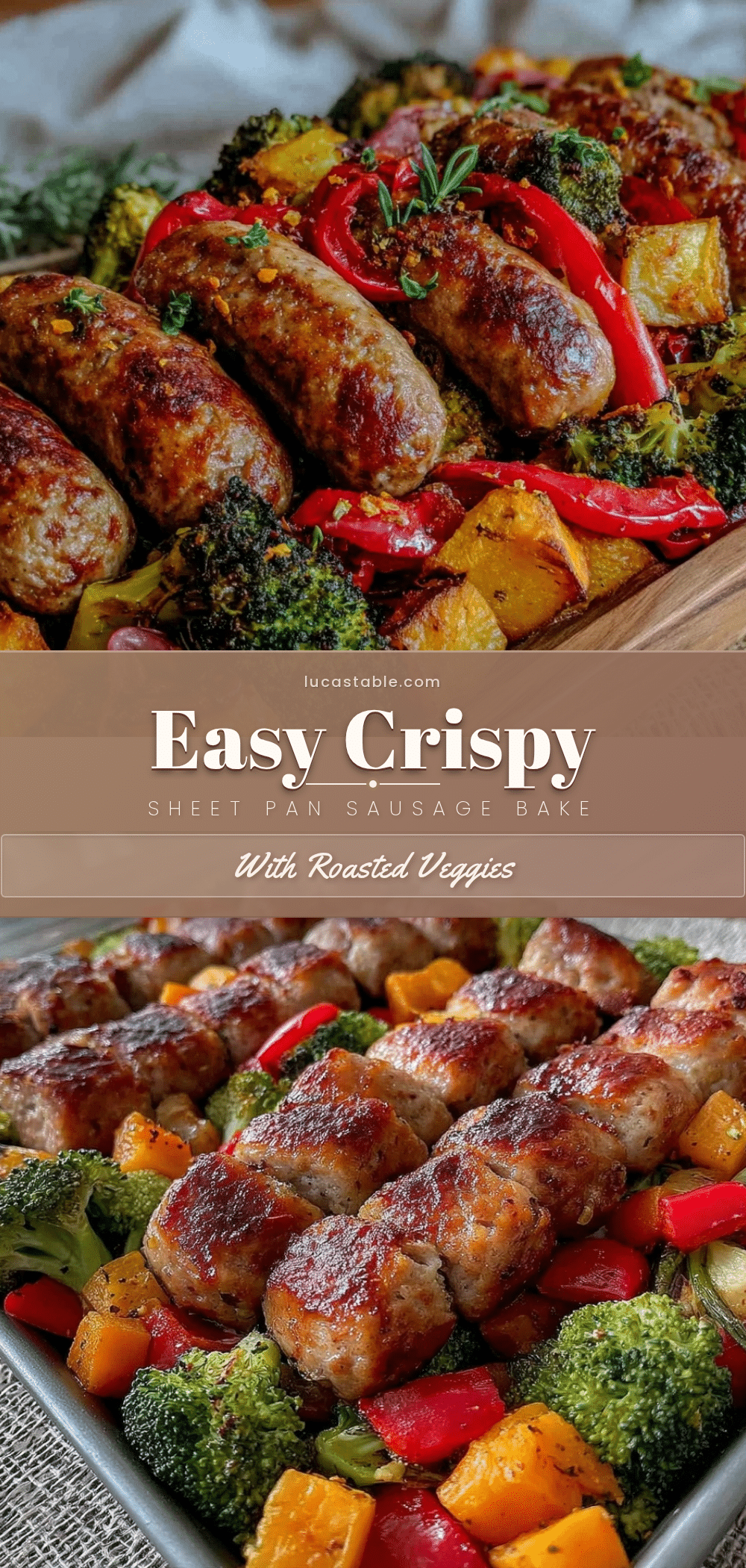 sheet pan breakfast sausage and veggie bake recipe