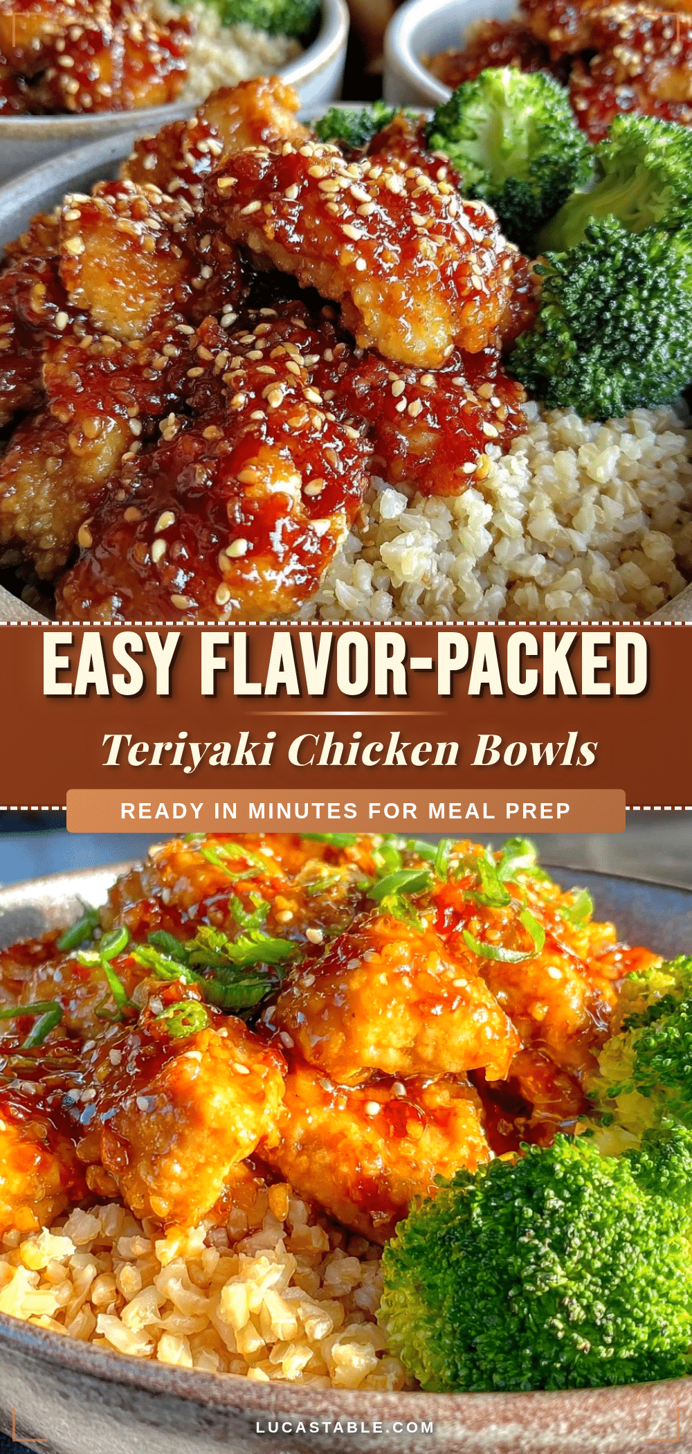 teriyaki chicken meal prep bowls recipe