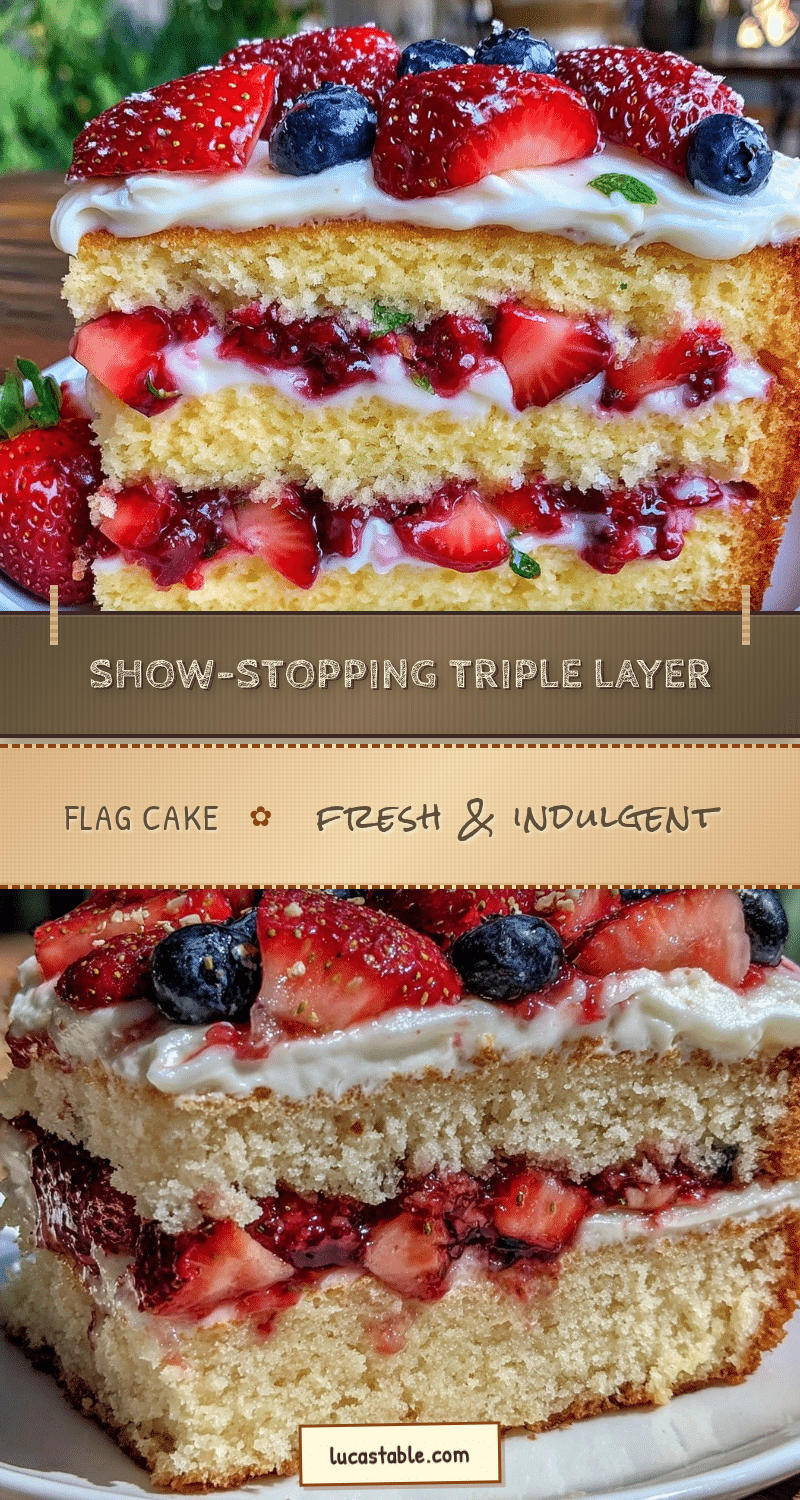 triple layer flag cake recipe recipe