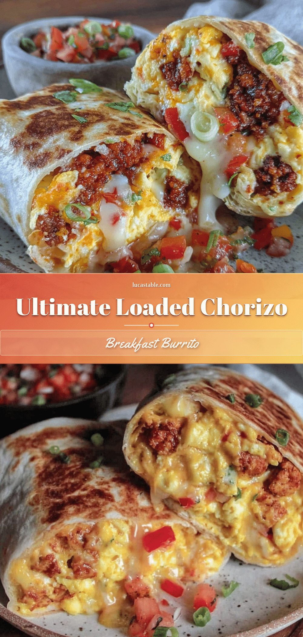 ultimate loaded breakfast burrito with chorizo recipe