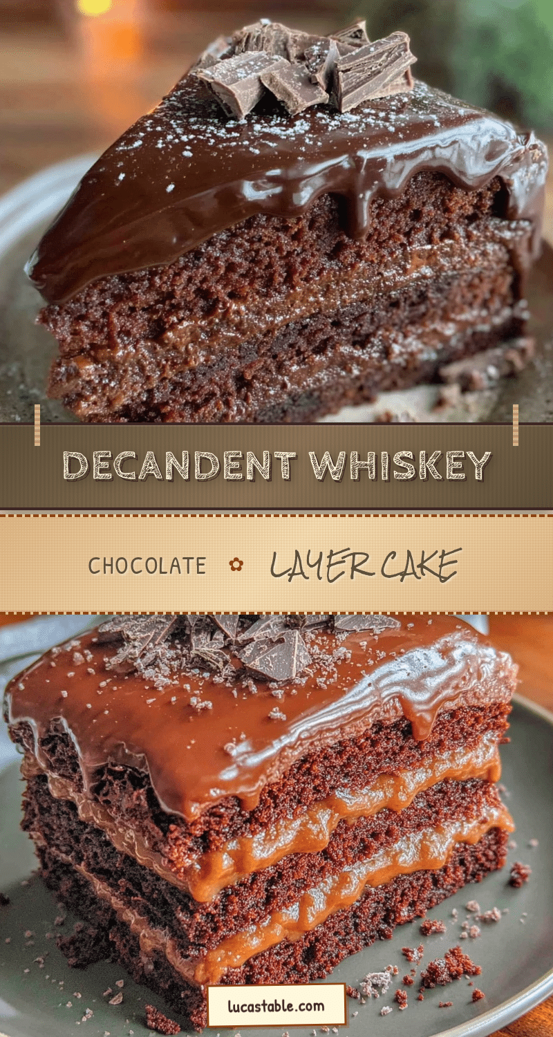 whiskey chocolate layer cake recipe