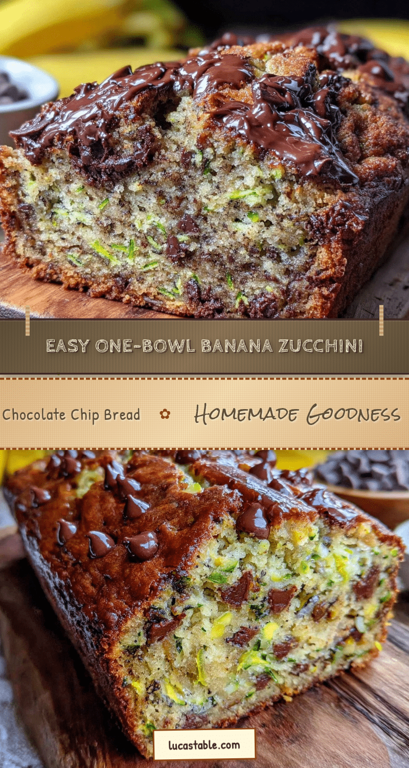 banana zucchini chocolate chip bread recipe