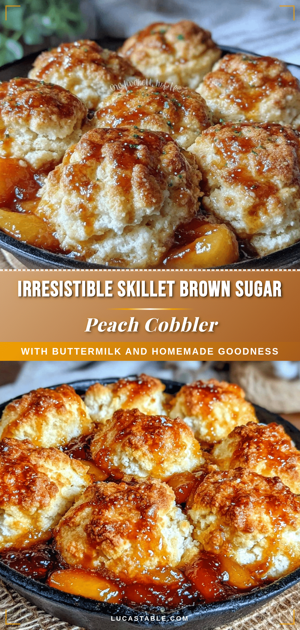 brown sugar peach cobbler recipe