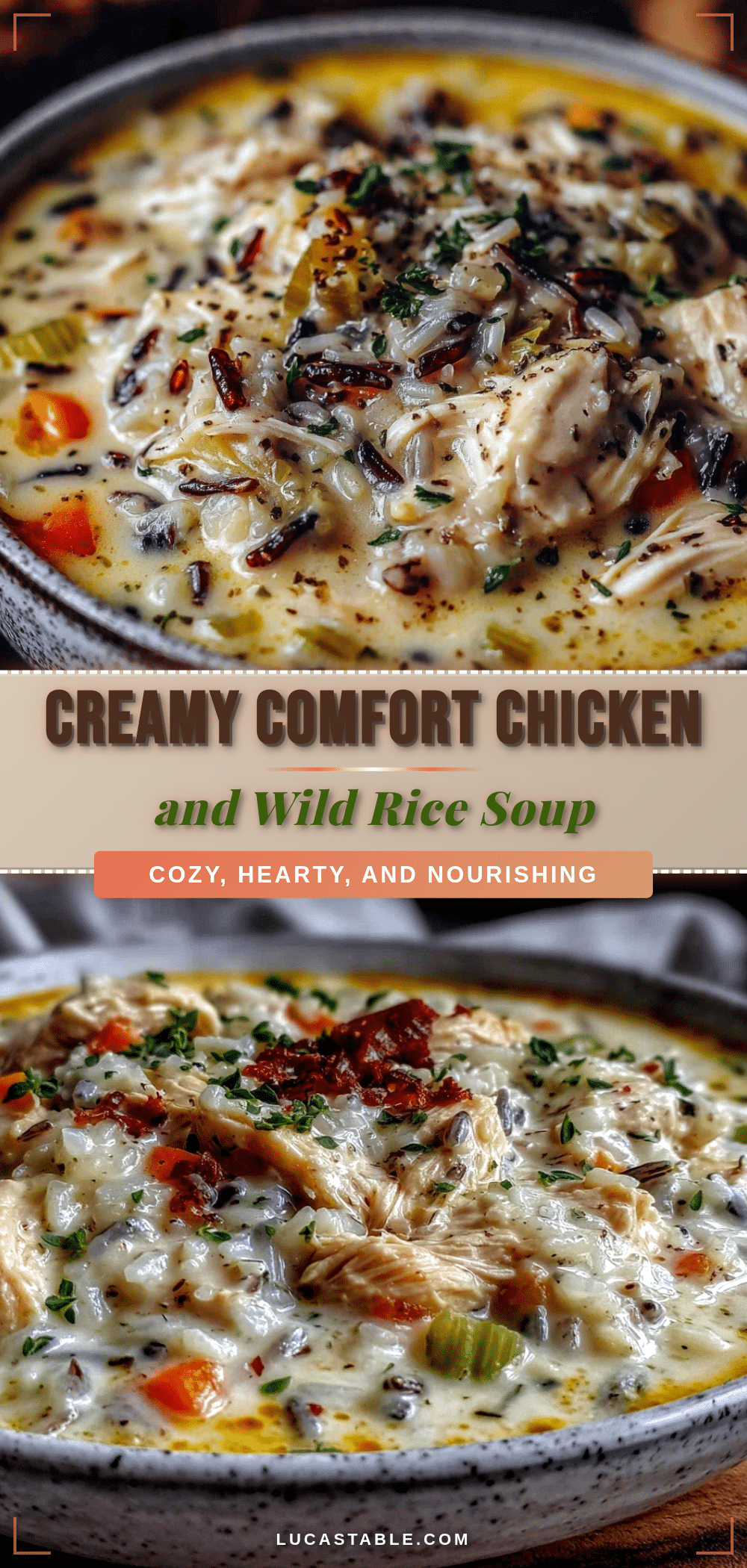 creamy comfort chicken and wild rice soup recipe