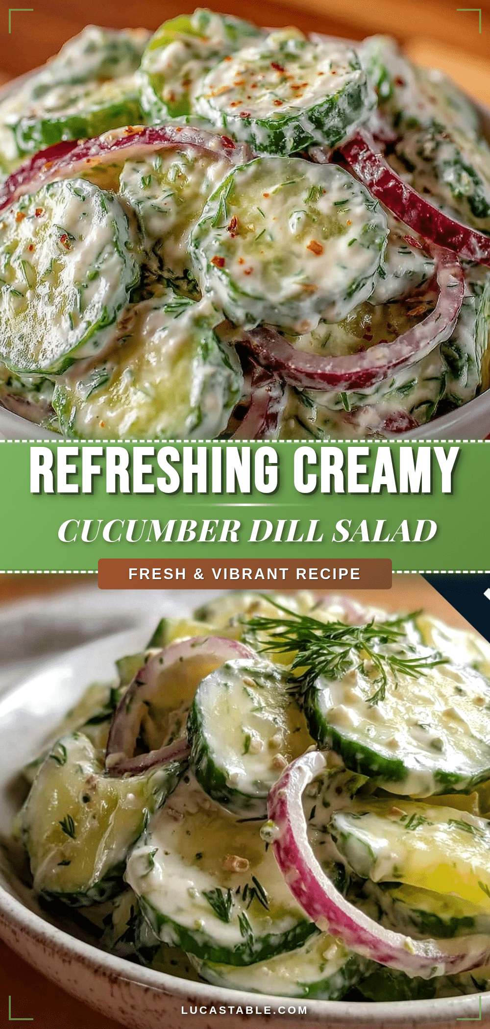 creamy cucumber dill salad recipe