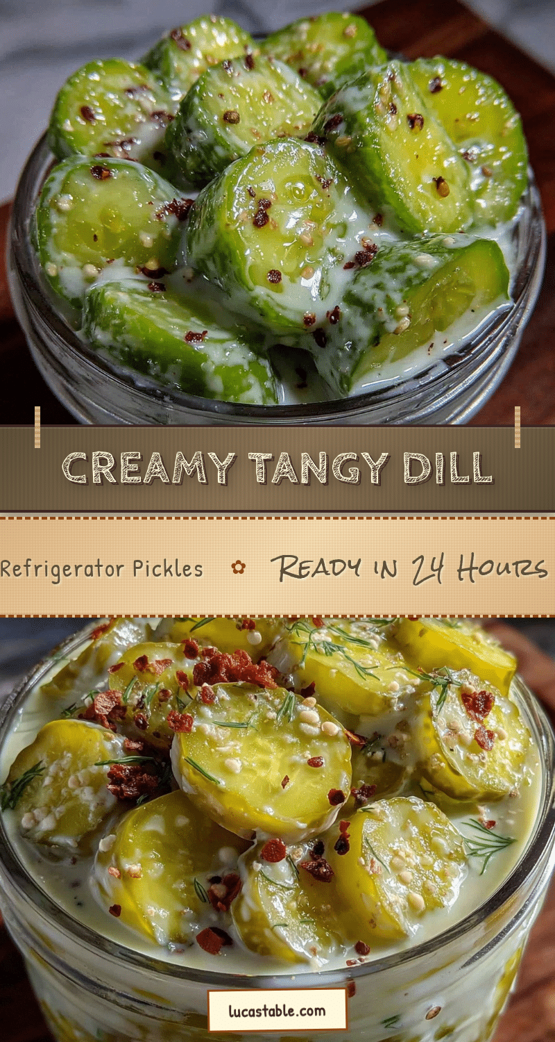 creamy dill refrigerator pickles recipe