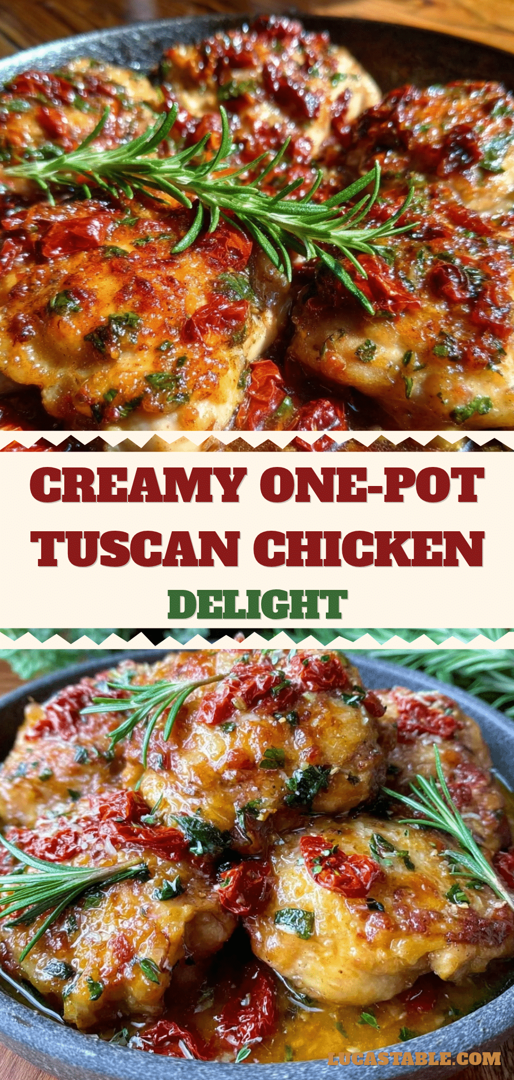 creamy one-pot tuscan chicken recipe