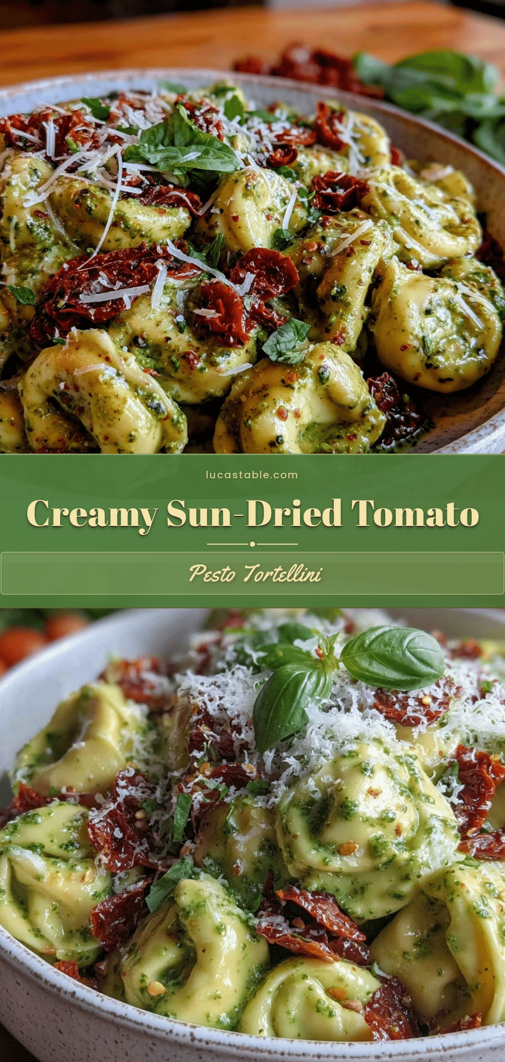 creamy pesto tortellini salad recipe