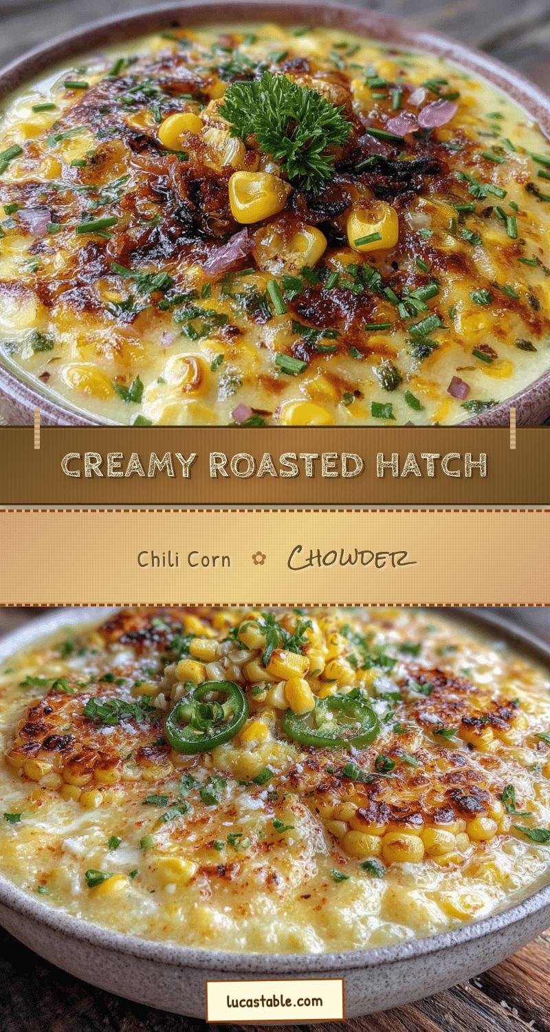 creamy roasted hatch chili chowder recipe