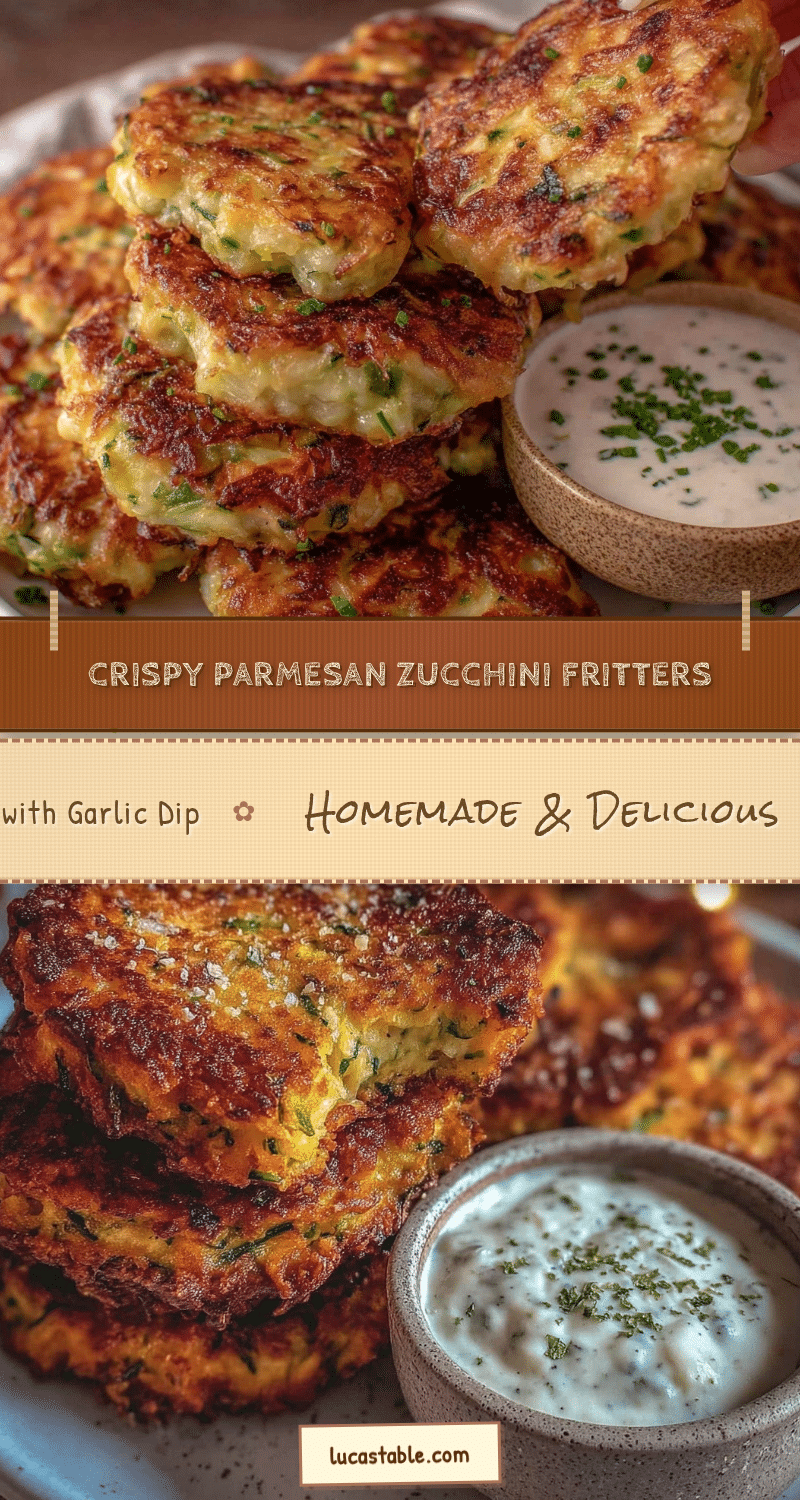crispy parmesan zucchini fritters recipe