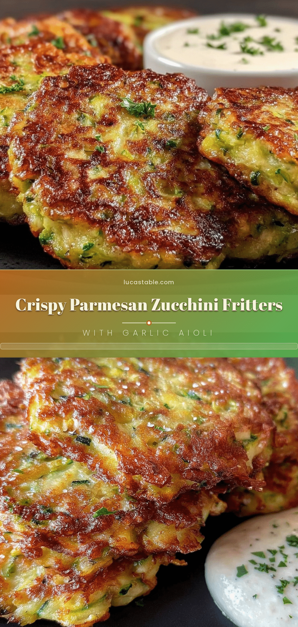 crispy parmesan zucchini fritters recipe