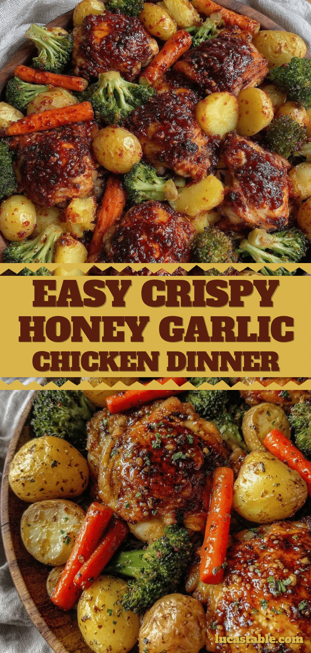 crispy sheet pan honey garlic chicken recipe